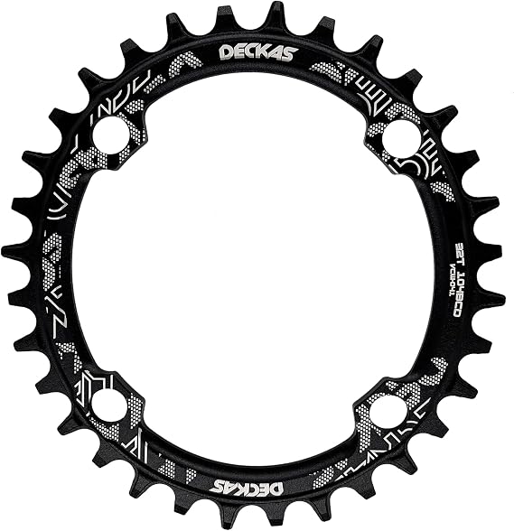 Round Oval Chainring 104BCD 32T 34T 36T 38T Narrow Wide Chainring for 6 7 8 9 10 11 12 Speed Chains