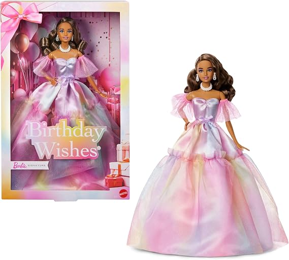 Barbie Signature Birthday Wishes Fashion Doll with Brown Hair