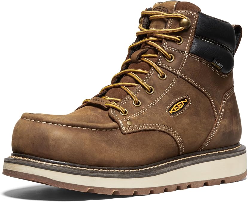 KEEN Utility Cincinnati 6" Carbon Fiber Toe Waterproof Belgian/Sandshell 7.5 D (M)