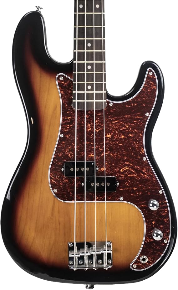 Sawtooth EP Series Alder Wood Electric Bass Guitar (Sunburst Alder Right-Handed)