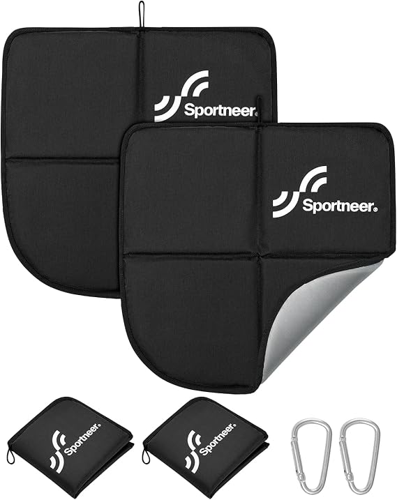Sportneer Sitting Pad, Lightweight Waterproof Folding Seat Pad for Backpacking, 15.75'' x 15.75'' Portable Camping Seat Mat for Hiking, Picnics & Outdoor Use, 0.13lbs