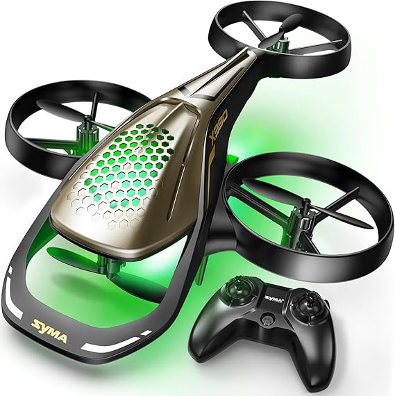 SYMA X990 RC Airplane for Kids, Stunt Flying with Propeller Guard | Stunt Flying with Flips, Jumps and Spins, Plus Altitude Hold, One-key Takeoff/Landing, Low-battery Alerts and 2 Speeds