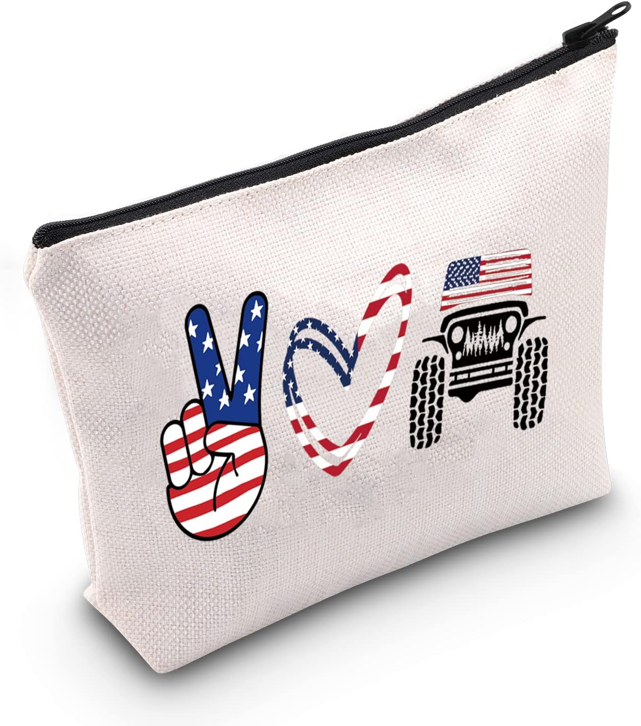 TSOTMO Vehicle Merch Zipper Cosmetic Bag Racing Gift for Vehicle Lovers Overland Cross-Country Race Travel Toiletry Bag
