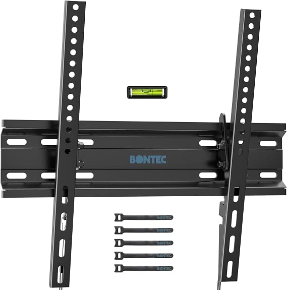 BONTEC TV Wall Mount Tilting, 23-60 inch TVs, Max VESA 400x400mm