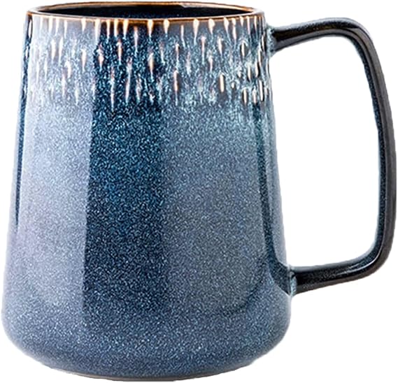 ZPPLD Large Coffee Mugs,24 OZ/700ml Ceramic Coffee Mugs with Handle,Giant Mug,Jumbo Mug,Large Mugs for Hot Drinks,Big Mug,Capacity Mug for Office and Home, Gift and Present (B)