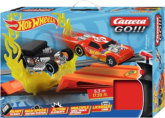 Carrera, GO Hot Wheels 5.3 m, Slot Araba