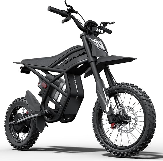 Bootime GT54 Electric Dirt Bike for Teens & Adults 3000W eBike, 40MPH Max Speed, 338Nm Torque, 60V 25AH Removable Battery, 65 Miles Range, 14"/12" Off-Road Tires, Dual Hydraulic Suspension & Brakes