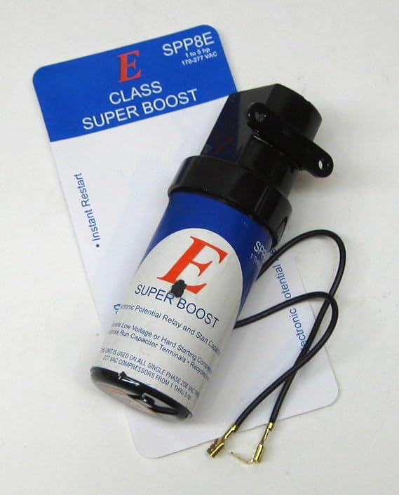 for Supco Super Boost E Class SPP8E Electronic Relay Start Capacitor