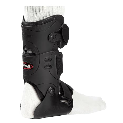 Breg Ultra CTS Rigid Hinged Ankle Brace, Injury Recovery & Prevention | Dual-phase ankle stabilizer protects sprained ankles & prevents rolling and re-injury during sports & training. Men & women.