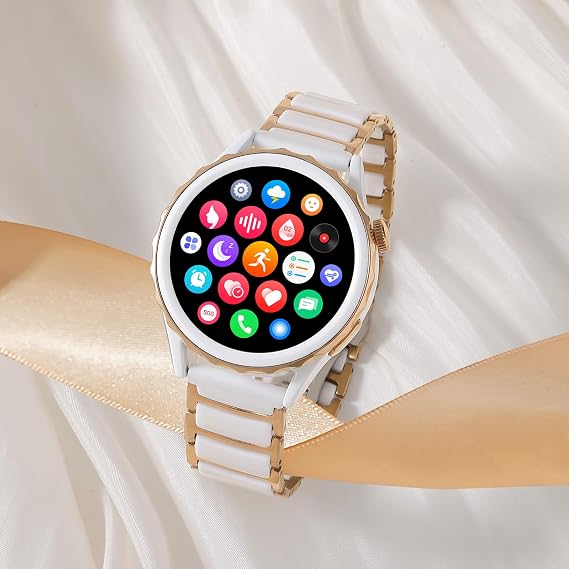 Smart Watches for Women(Answer/Make Call),Fulltouch Fitness Tracker Watches with Blood Pressure/Sleep/Heart Rate Monitor 100 Sport Modes Activity Smartwatch Compatible with Android and iOS Phones