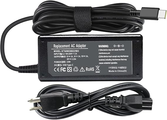 45W USB C Type C Charger for Samsung Chromebook 4 4+ Plus V2 XE350XBA XE310XBA XE510C24 XE513C24 XE521QAB XE520QAB XE525QBB XE310XBA-K01US XE350XBA-K01US XE350XBA-K02US XE350XBA-K03US Notebook 9 Pro