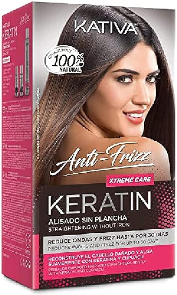 KATIVA Keratin Anti-Frizz Alisado Sin Plancha Xtrem Care 30 Dias, Fair, 285 ml