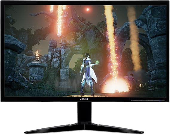 acer Gaming Monitor 23.6" KG241Q bmiix 1920 x 1080 1ms Response Time AMD FREESYNC Technology (2 x HDMI & VGA Ports),Black