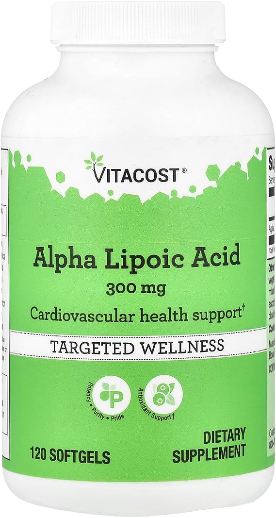 Vitacost Alpha Lipoic Acid, 300 mg, 120 Softgels