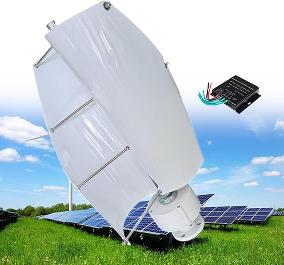 12000W Vertical Wind Power Turbine Generator Kit,12V/24V/48V Portable Maglev Wind Turbine Generator with Charge Controller for Boats Cabins Mobile Homes,E-12V