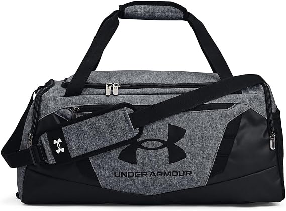 UNDER ARMOUR Unisex Sports Bag Shoulder Bag Travel Bag Undeniable 5.0 Duffle,012 Heather Grey / Black