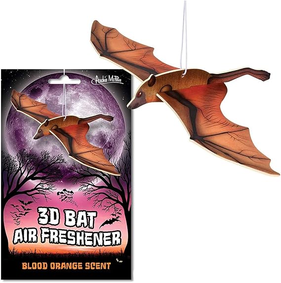 3D Vampire Bat Blood Orange Scented Deluxe Air Freshener!