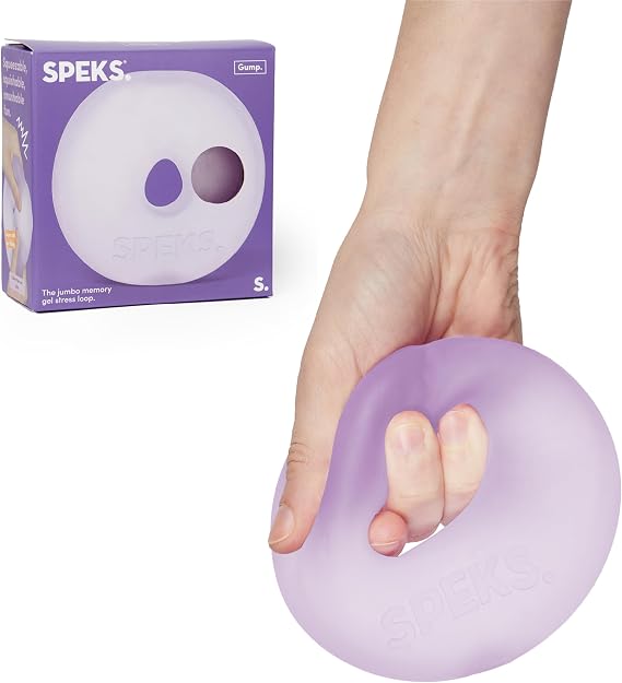 Speks Gump Jumbo Loop Squishy Sensory Balls, Silent Stress Relief Tool