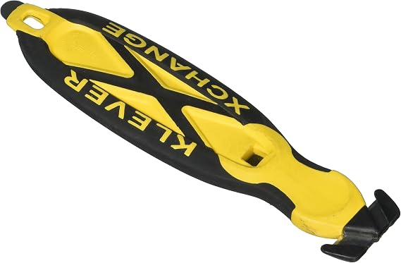 Klever XChange, Safety Knife Cutter, Replaceable Head, Yellow