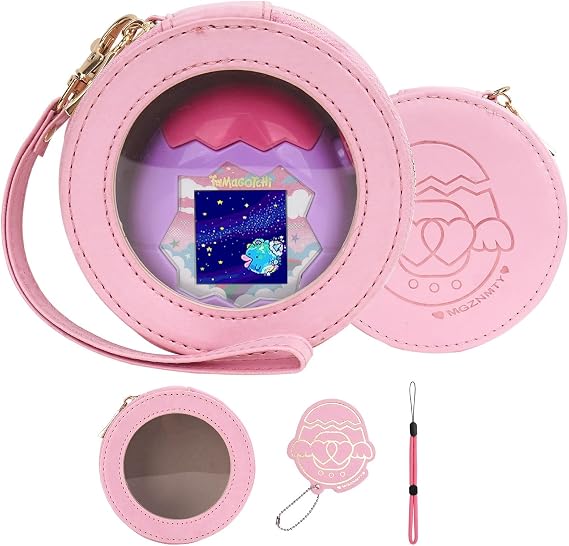 YouKnow Travel Case for Tamagotchi Paradise Electronic Virtual Pet Game Machine with Detachable Wrist Strap (Only Case) (Glamor Pink)