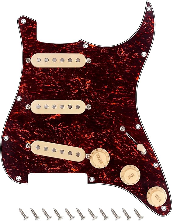 Banworks Loaded ST SSS Pickguard Vintage F '60s Tones Prewired Pickguard