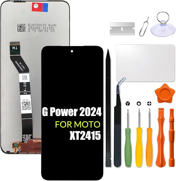 Replacement for Motorola Moto G Power 2024 LCD Screen for Moto G Power 5G (2024) XT2415 Screen Touch Digitizer Assembly LCD Display with Repair kit