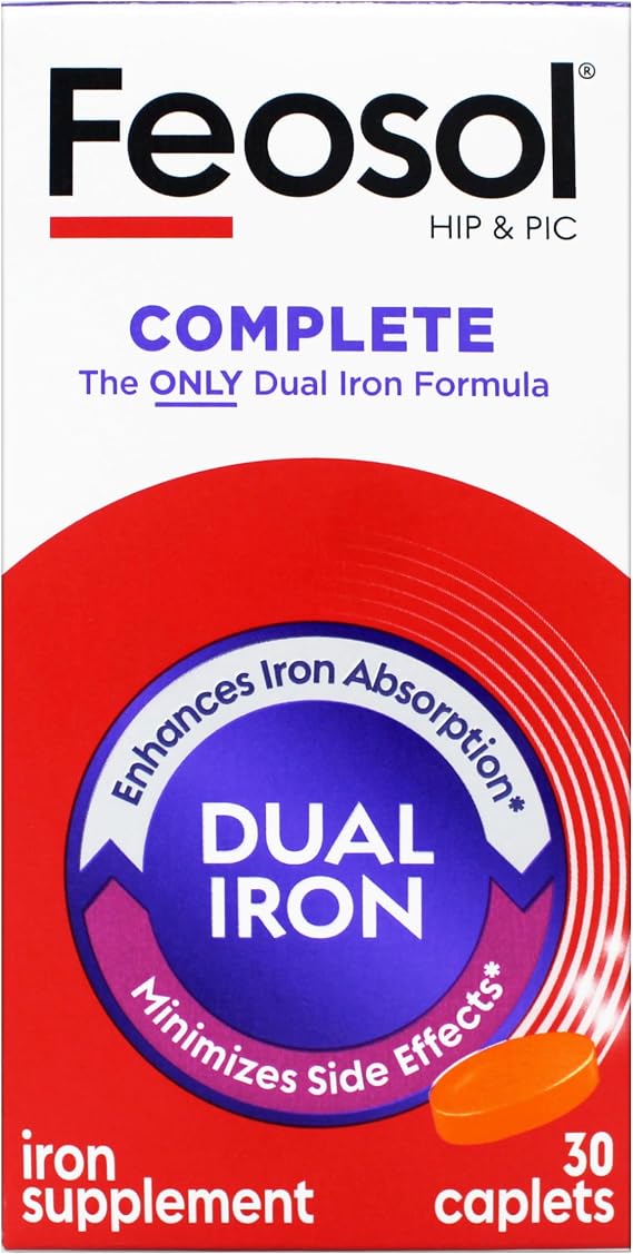 Feosol Complete with Bifera Iron Caplets 30ct