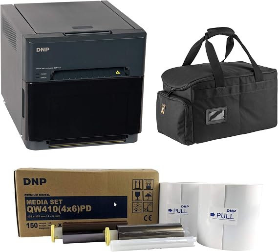 DNP QW410 4.5" Sublimation Printer, 300x300 dpi, 190 4x6 Pri