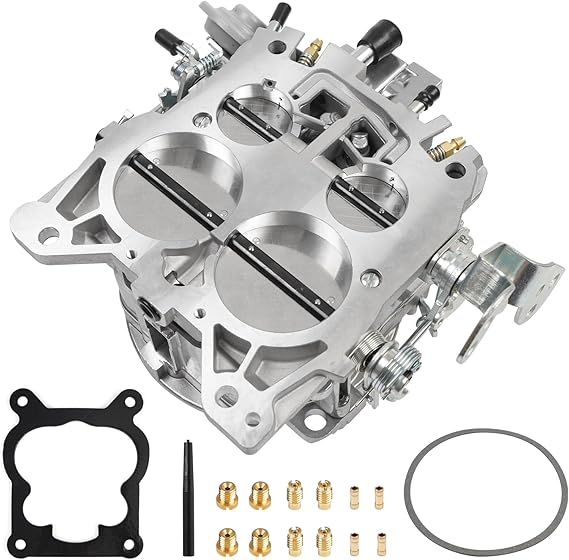 BHB 4 Barrel Square Carburetor W/Manual Choke Replacement for Rochester Quadrajet 1901R 1901-GG 4MV 750 CFM 4BBL Compatible with Chevy 350 454 327 396 400 427 GMC Trucks 1966-1973 Corvettes 1975-1979