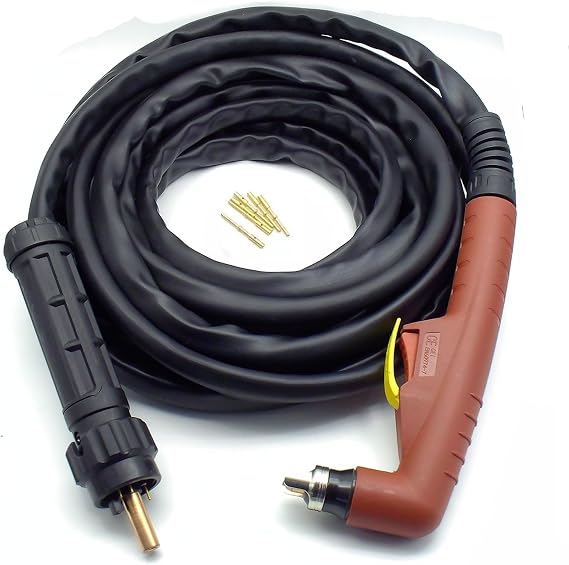 IPT-60 PT-60 60A Non-HF Pilot Arc Plasma Hand Torch 25' Replacement Fits LOTOS PRIMEWELD Primecut CUT60 60Amp bestarc BTC500XP 50AMP BTC650XP plasma cutter Central Connector
