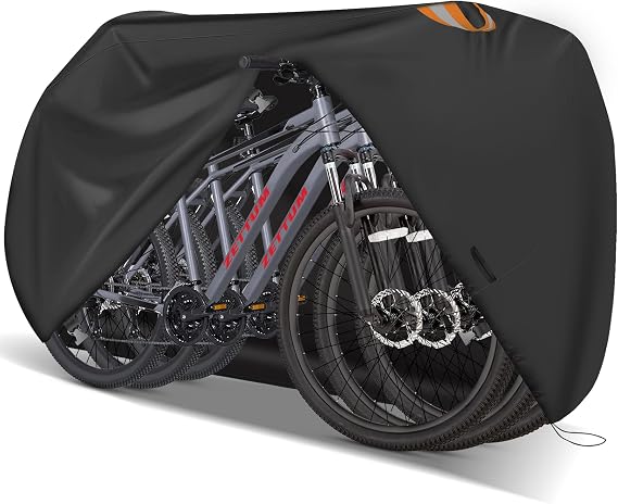 Zettum Bike Cover for 3 Bikes - Outdoor Bike Covers for Stationary 3 Bikes Heavy Duty & Waterproof, 600D Bicycle Covers for 3 eBike, Mountain Bike, Road Bike, Hybrid Bike, Beach Cruiser Bike Storage
