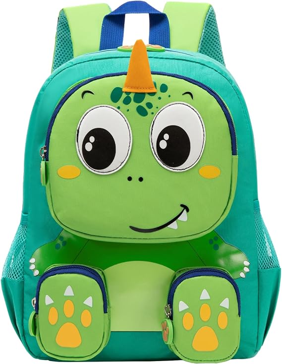 Toddler Backpack for Boys Kids 2-5, 3D Cute Dinosaur Boy Backpack for Preschool Kindergarten, Waterproof Animal School BookBag with Chest Buckle