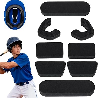 1 Set Helmet Padding Fit Kit Compatible with All Easton Batting & Catchers Helmets - 0.79 Thickened Universal Replacement Foam Pads for Baseball and Softball Players
