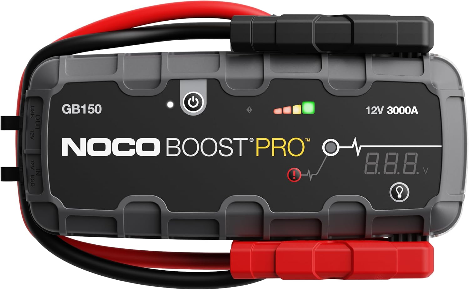 noco boost pro gb150 3000a 12v ultrasafe jump starter powerbank portable car battery booster jump cables and jumper cables for up to 9-liter gasoline and 7-liter diesel engines