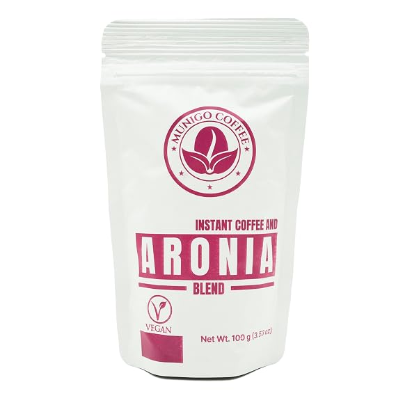 Munigo Aronia coffee,Natural Blend,Healthy Beverage.Organic Aronia Coffee with Antioxidants,Aronia Coffee Blend - Natural and Healthy
