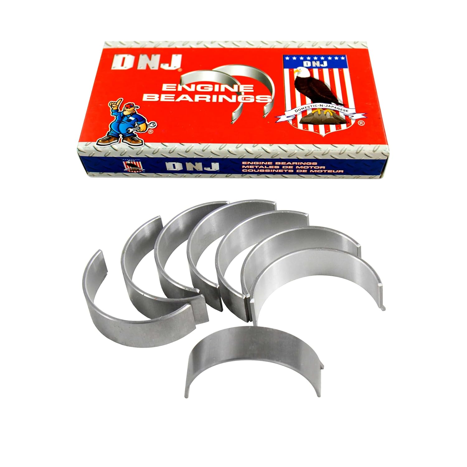 DNJ RB246.20 Oversize Rod Bearings Set for 2006-2022 Acura, Honda Accord, Civic, CR-V 1.8L-2.0L L4 16V SOHC 1997cc