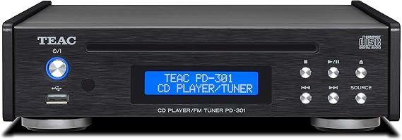 TEAC PD-301-X-B Black USB-equipped Wide FM Compatible CD Player/FM Tuner TEAC PD301X