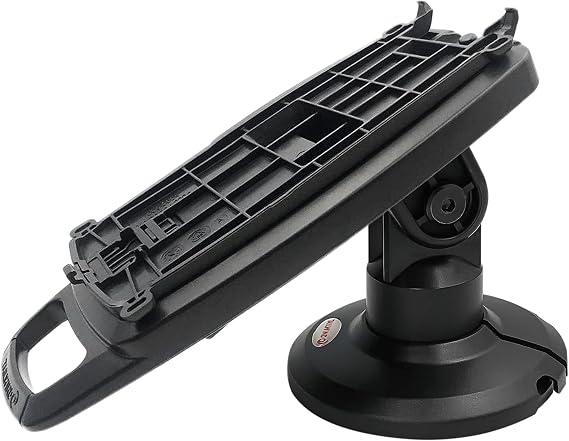 ENS Tailwind Verifone V200/V400 3" Latch and Lock Compact Pole Mount Terminal Stand, Adhesive Installation, Black