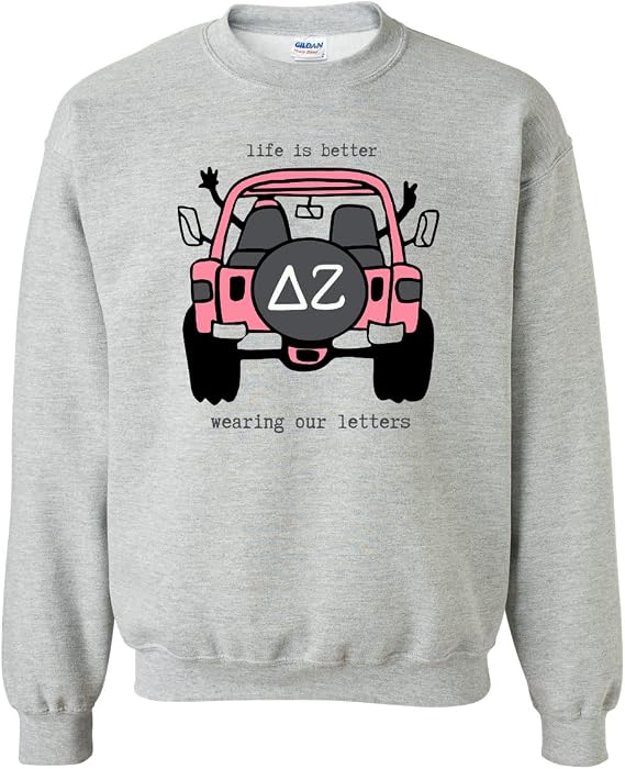 Mega Greek Delta Zeta Outdoor Life Sweatshirt