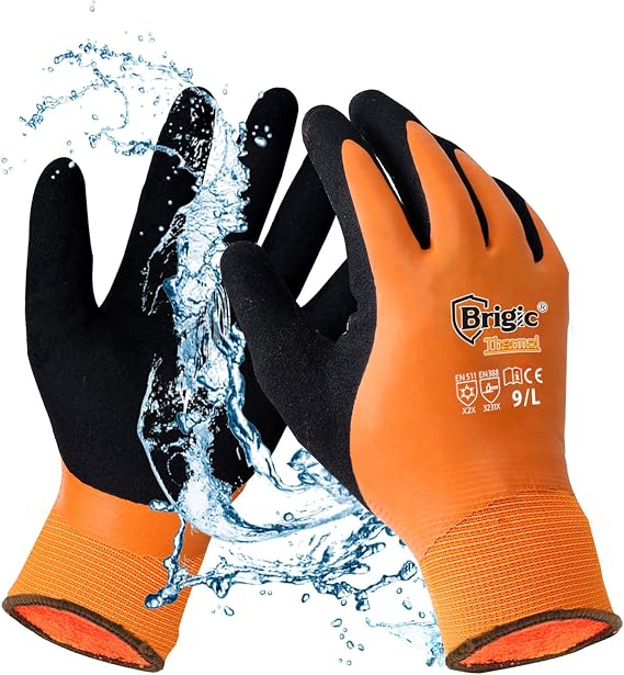 Winter Work Gloves for Men, Waterproof Work Gloves for Cold Weather, Insulated Freezer Gloves, Keep Working at 0C/32F