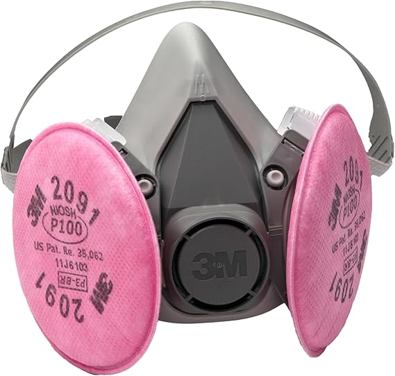 3M Half Facepiece Reusable Respirator Assembly Kit 6291, Medium, 1 Kit