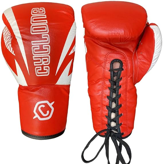 Cyclone Legion Hakiki Deri Boks ve Kick Boks Eldiveni Kırmızı