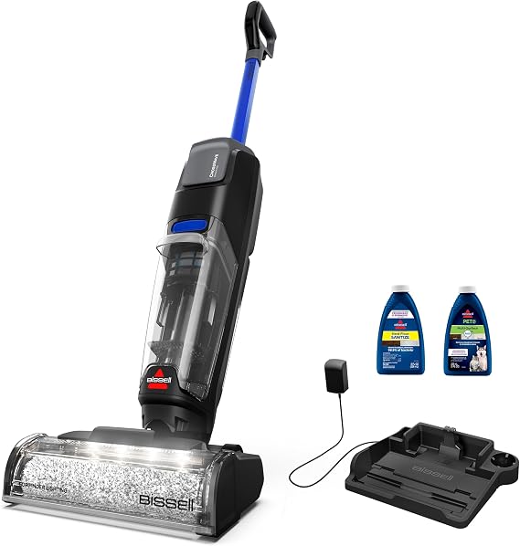 Bissell CrossWave OmniFind Cordless Wet Dry Vacuum Mop, 3967F | FurFinder headlights to spot pet hair; powerful all-in-one suction; cordless freedom for all floors