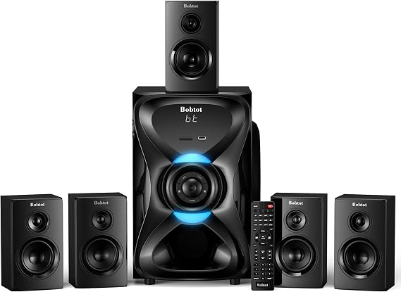Bobtot Surround Sound Systems Wireless Rear Satellite Speakers