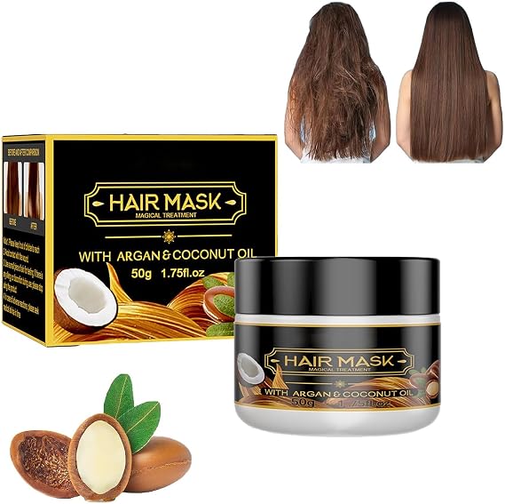 PURE KERATIN Repair Hairmask, Keratin Mask With Argan & Coconut Oil, Magical Treatment Hair, Pure Magical Treatment Hair Mask, Magical Keratin Hair Treatment Mask (1PC)