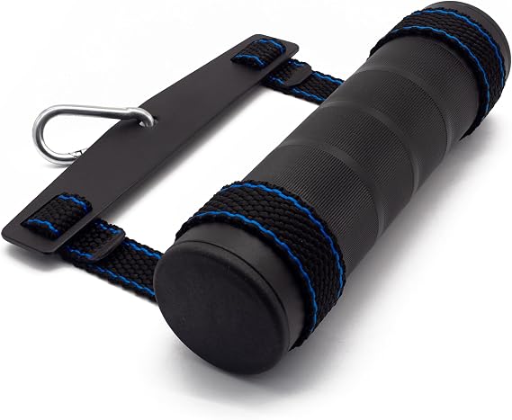 Arm Wrestling Exercise Handle - Metal Handle and Strap for Training at The Gym, Wrist and Forearm Strengthener, Workout Equipment, Fat Grip