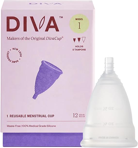 DivaCup - Menstrual Cup - Feminine Hygiene, Unscented, 1 Count