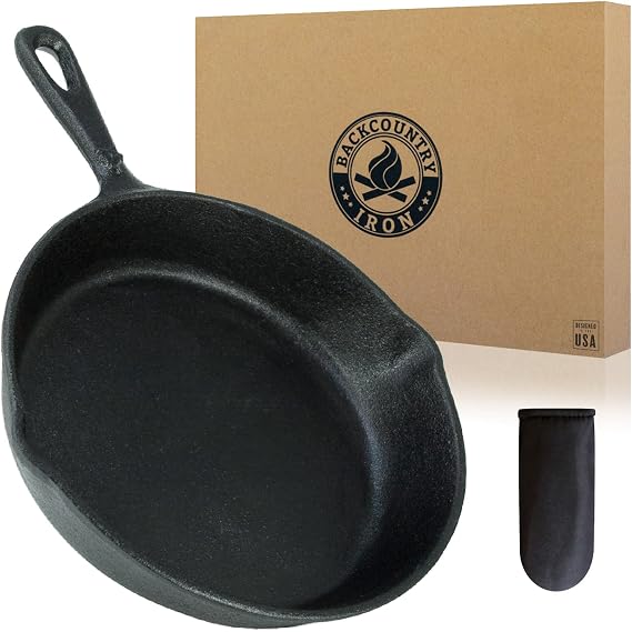 6-1/2 Inch Round Small Pre-Seasoned Cast Iron Skillet