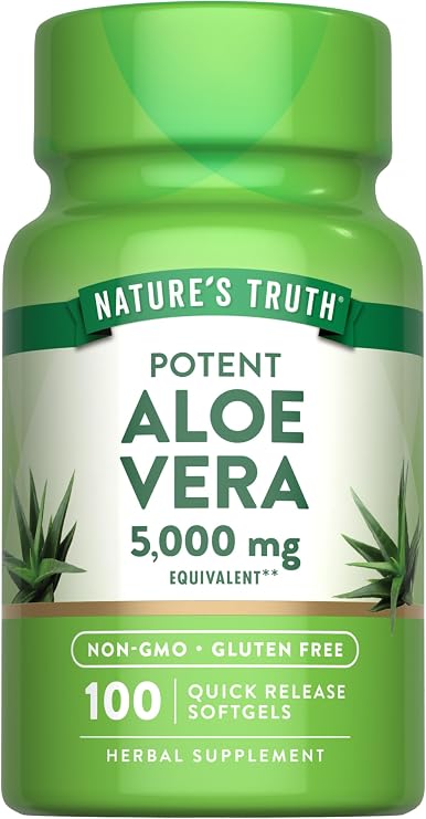 Nature's Truth Aloe Vera Softgels | 100 Count