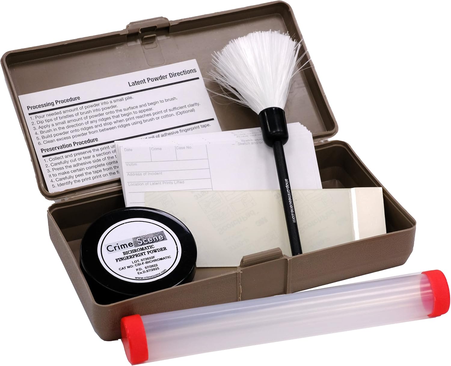 Crime Scene Basic Latent Fingerprint Bichromatic Kit, Black